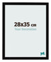Bilderrahmen 28x35cm Schwarz Hochglanz MDF Bologna Vorne Messe | Yourdecoration.at