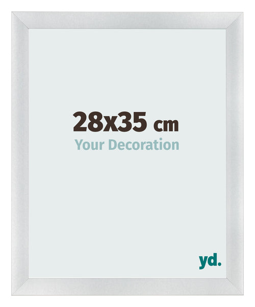 Bilderrahmen 28x35cm Silber Schwarz Gewischt MDF Pisa Vorne Messe | Yourdecoration.at