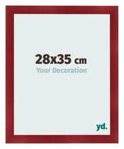 Bilderrahmen 28x35cm Weinrot Gewischt MDF Pisa Vorne Messe | Yourdecoration.at