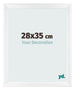 Bilderrahmen 28x35cm Weiß Vintage MDF Pisa Vorne Messe | Yourdecoration.at