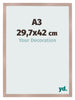 Bilderrahmen 29 7x42 cm A3 Altrosa MDF Bologna Vorne Messe | Yourdecoration.at