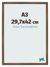 Bilderrahmen 29 7x42 cm A3 Eiche Rustikal MDF Bologna Vorne Messe | Yourdecoration.at