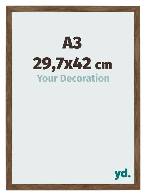Bilderrahmen 29 7x42 cm A3 Eiche Rustikal MDF Bologna Vorne Messe | Yourdecoration.at