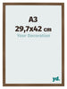 Bilderrahmen 29 7x42 cm A3 Eiche Rustikal MDF Bologna Vorne Messe | Yourdecoration.at