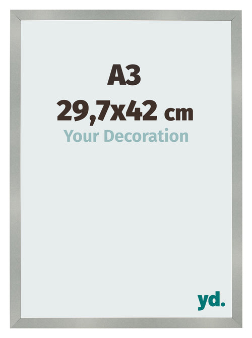 Bilderrahmen 29 7x42cm A3 Aluminium Gebürstet MDF Bologna Vorne Messe | Yourdecoration.at