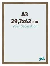 Bilderrahmen 29 7x42cm A3 Bronze Dekor MDF Bologna Vorne Messe | Yourdecoration.at