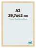 Bilderrahmen 29 7x42cm A3 Buche Dekor MDF Bologna Vorne Messe | Yourdecoration.at