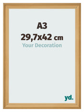 Bilderrahmen 29 7x42cm A3 Kiefer Gemasert MDF Lazio Vorne Messe | Yourdecoration.at