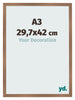Bilderrahmen 29 7x42cm A3 Kupfer Dekor MDF Bologna Vorne Messe | Yourdecoration.at
