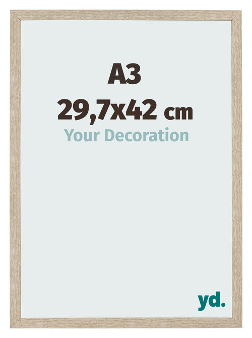 Bilderrahmen 29 7x42cm A3 Sonoma Eiche MDF Bologna Vorne Messe | Yourdecoration.at