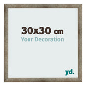 Bilderrahmen 30x30 cm Metall Vintage MDF Bologna Vorne Messe | Yourdecoration.at