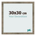 Bilderrahmen 30x30 cm Metall Vintage MDF Bologna Vorne Messe | Yourdecoration.at