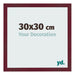 Bilderrahmen 30x30 cm Weinrot Gewischt MDF Bologna Vorne Messe | Yourdecoration.at