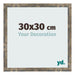 Bilderrahmen 30x30cm Blau Gold Meliert MDF Bologna Vorne Messe | Yourdecoration.at