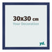 Bilderrahmen 30x30cm Dunkelblau Gewischt MDF Bologna Vorne Messe | Yourdecoration.at
