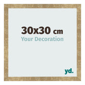 Bilderrahmen 30x30cm Gold Antik MDF Bologna Vorne Messe | Yourdecoration.at