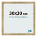 Bilderrahmen 30x30cm Gold Antik MDF Bologna Vorne Messe | Yourdecoration.at