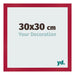 Bilderrahmen 30x30cm Rot MDF Bologna Vorne Messe | Yourdecoration.at