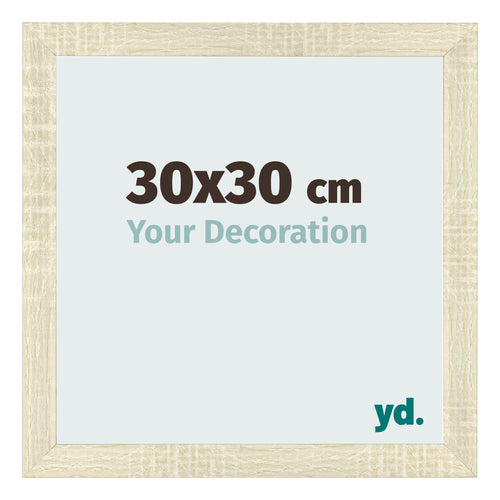 Bilderrahmen 30x30cm Sonoma Eiche MDF Pisa Vorne Messe | Yourdecoration.at