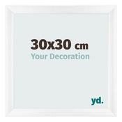 Bilderrahmen 30x30cm Weiß Vintage MDF Pisa Vorne Messe | Yourdecoration.at