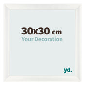 Bilderrahmen 30x30cm Weiß Vintage MDF Pisa Vorne Messe | Yourdecoration.at