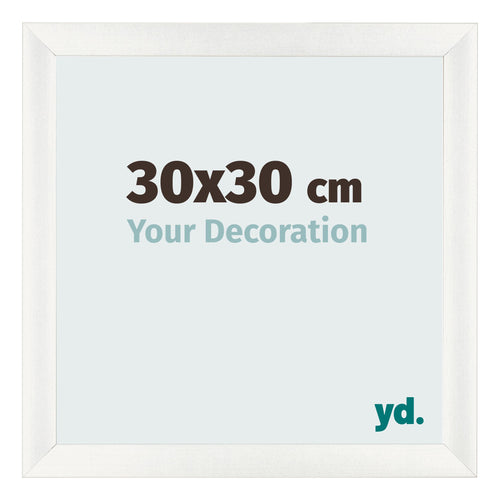 Bilderrahmen 30x30cm Weiß Vintage MDF Pisa Vorne Messe | Yourdecoration.at