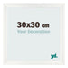 Bilderrahmen 30x30cm Weiß Vintage MDF Pisa Vorne Messe | Yourdecoration.at