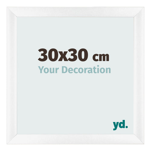 Bilderrahmen 30x30cm Weiß Vintage MDF Pisa Vorne Messe | Yourdecoration.at