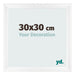 Bilderrahmen 30x30cm Weiß Vintage MDF Pisa Vorne Messe | Yourdecoration.at