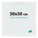Bilderrahmen 30x30cm Weiß Vintage MDF Pisa Vorne Messe | Yourdecoration.at