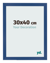 Bilderrahmen 30x40 cm Dunkelblau MDF Bologna Vorne Messe | Yourdecoration.at