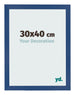 Bilderrahmen 30x40 cm Dunkelblau MDF Bologna Vorne Messe | Yourdecoration.at