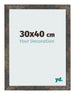 Bilderrahmen 30x40 cm Oxidiertes Metall MDF Bologna Vorne Messe | Yourdecoration.at