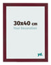 Bilderrahmen 30x40 cm Weinrot Gewischt MDF Bologna Vorne Messe | Yourdecoration.at