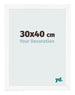 Bilderrahmen 30x40 cm Weiss Matt MDF Bologna Vorne Messe | Yourdecoration.at
