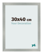 Bilderrahmen 30x40cm Aluminium Gebürstet MDF Bologna Vorne Messe | Yourdecoration.at
