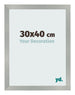 Bilderrahmen 30x40cm Aluminium Gebürstet MDF Bologna Vorne Messe | Yourdecoration.at