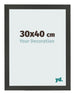 Bilderrahmen 30x40cm Antrazit MDF Bologna Vorne Messe | Yourdecoration.at