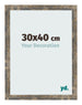 Bilderrahmen 30x40cm Blau Gold Meliert MDF Bologna Vorne Messe | Yourdecoration.at