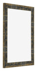 Bilderrahmen 30x40cm Blau Gold Meliert MDF Pisa Vorne Schrag | Yourdecoration.at