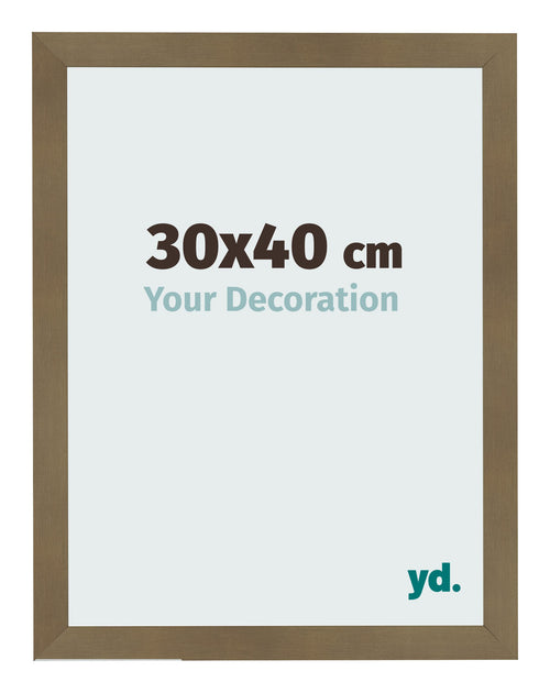Bilderrahmen 30x40cm Bronze Dekor MDF Bologna Vorne Messe | Yourdecoration.at