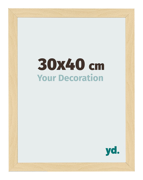 Bilderrahmen 30x40cm Buche Dekor MDF Bologna Vorne Messe | Yourdecoration.at