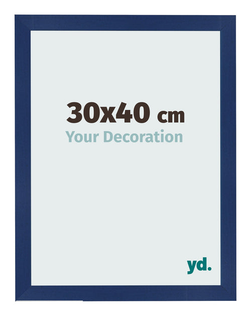 Bilderrahmen 30x40cm Dunkelblau Gewischt MDF Bologna Vorne Messe | Yourdecoration.at
