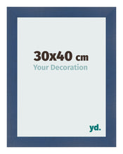 Bilderrahmen 30x40cm Dunkelblau Gewischt MDF Pisa Vorne Messe | Yourdecoration.at