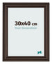 Bilderrahmen 30x40cm Eiche Dunkel MDF Lazio Vorne Messe | Yourdecoration.at