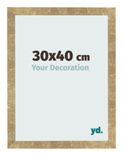 Bilderrahmen 30x40cm Gold Antik MDF Bologna Vorne Messe | Yourdecoration.at
