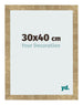 Bilderrahmen 30x40cm Gold Antik MDF Bologna Vorne Messe | Yourdecoration.at