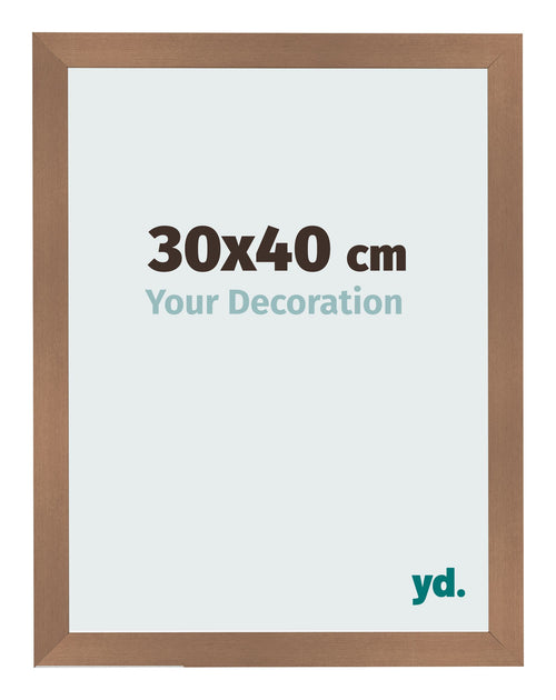 Bilderrahmen 30x40cm Kupfer Dekor MDF Bologna Vorne Messe | Yourdecoration.at