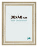 Bilderrahmen 30x40cm Metallglanz MDF Lazio Vorne Messe | Yourdecoration.at