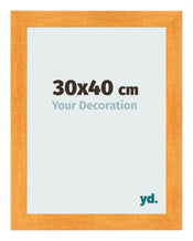 Bilderrahmen 30x40cm Orange MDF Pisa Vorne Messe | Yourdecoration.at